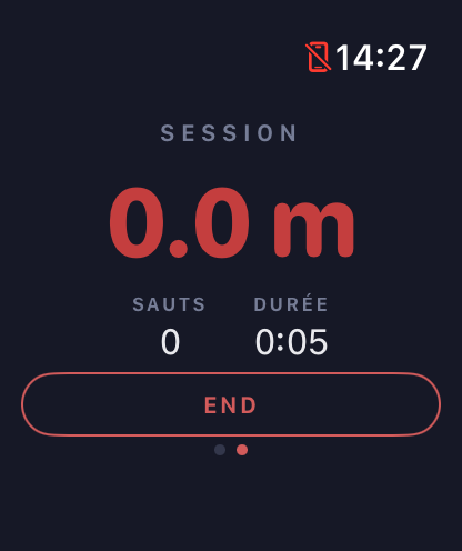 Apple Watch: end of session summary